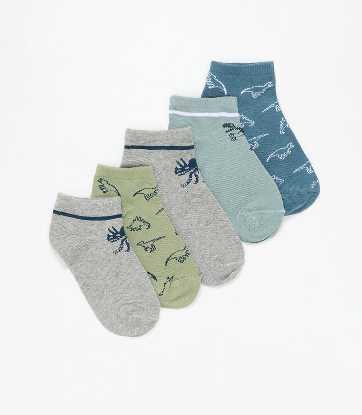 Moudda Lefties - Pack 5 Chaussettes Sport - Dinosaure Vert - Tunisie 1