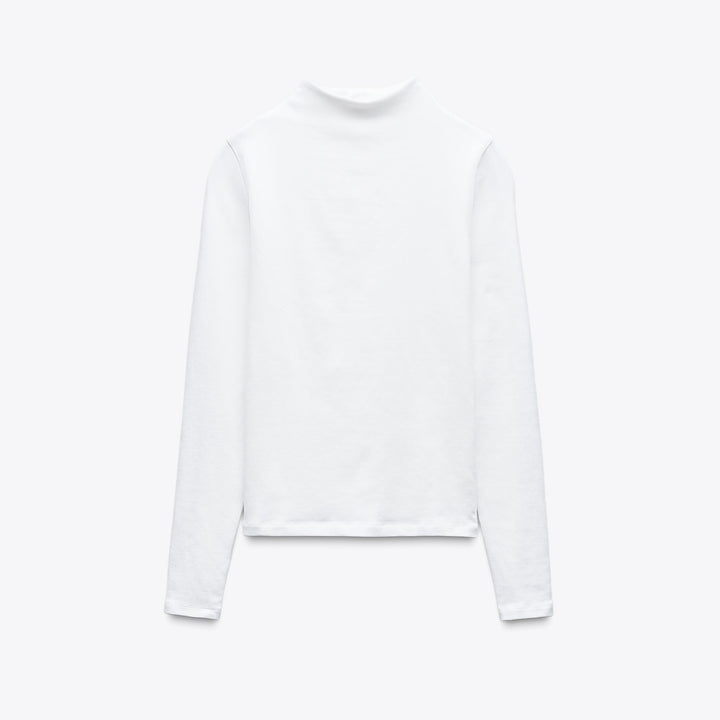 Moudda ZARA - T-Shirt - Coton/Élasthanne & Col Montant - Tunisie 1