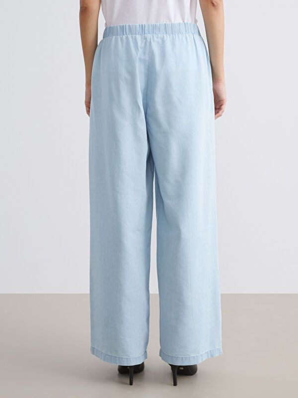 Moudda LC Waikiki - Pantalon tissé en denim Femme Canne indigo clair - Tunisie 4