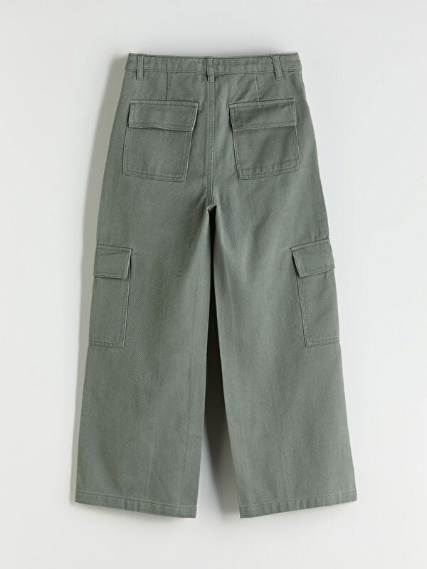 Moudda LC Waikiki - Pantalon tissé Fille Kaki - Tunisie 3