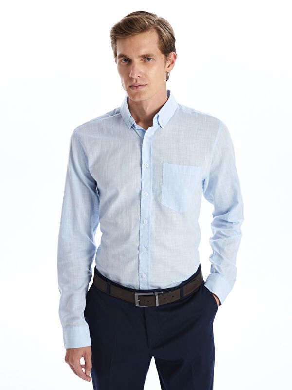 Moudda LC Waikiki - Chemise manches longues en tissu pour Homme - Tunisie 1