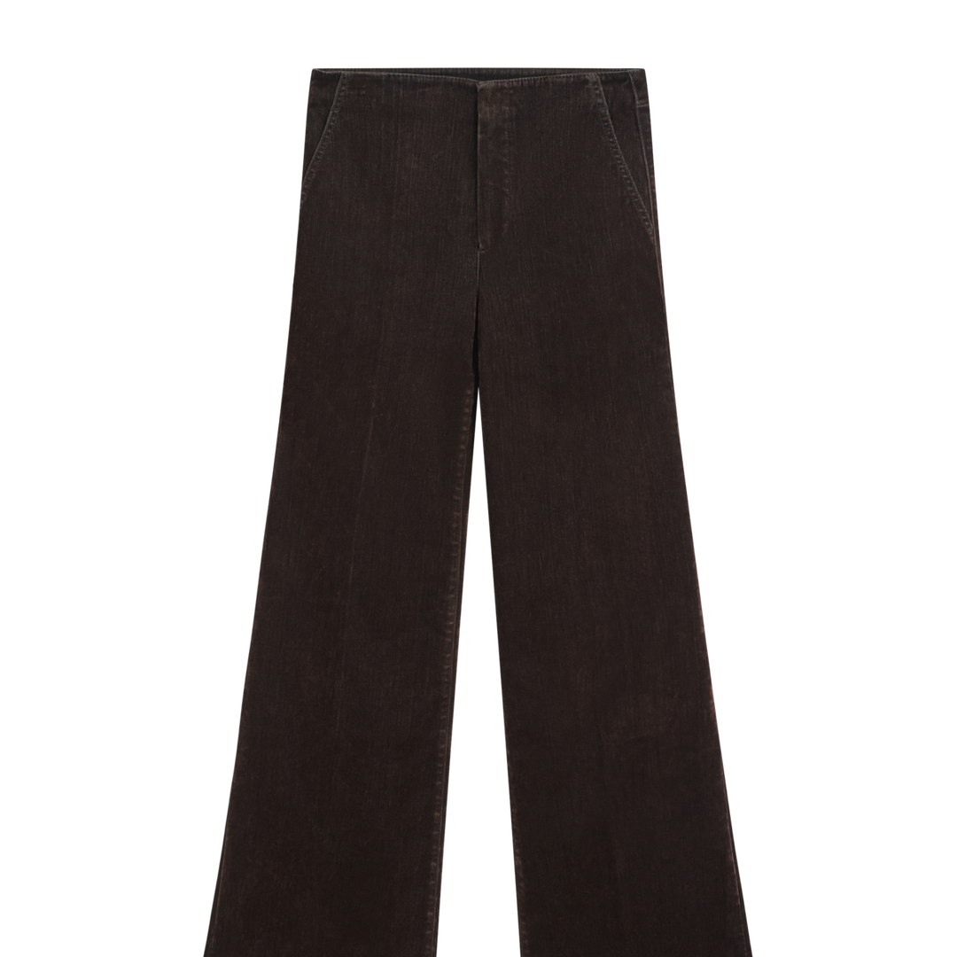 Moudda Massimo Dutti - Jean marron flocké évasé - Tunisie 1