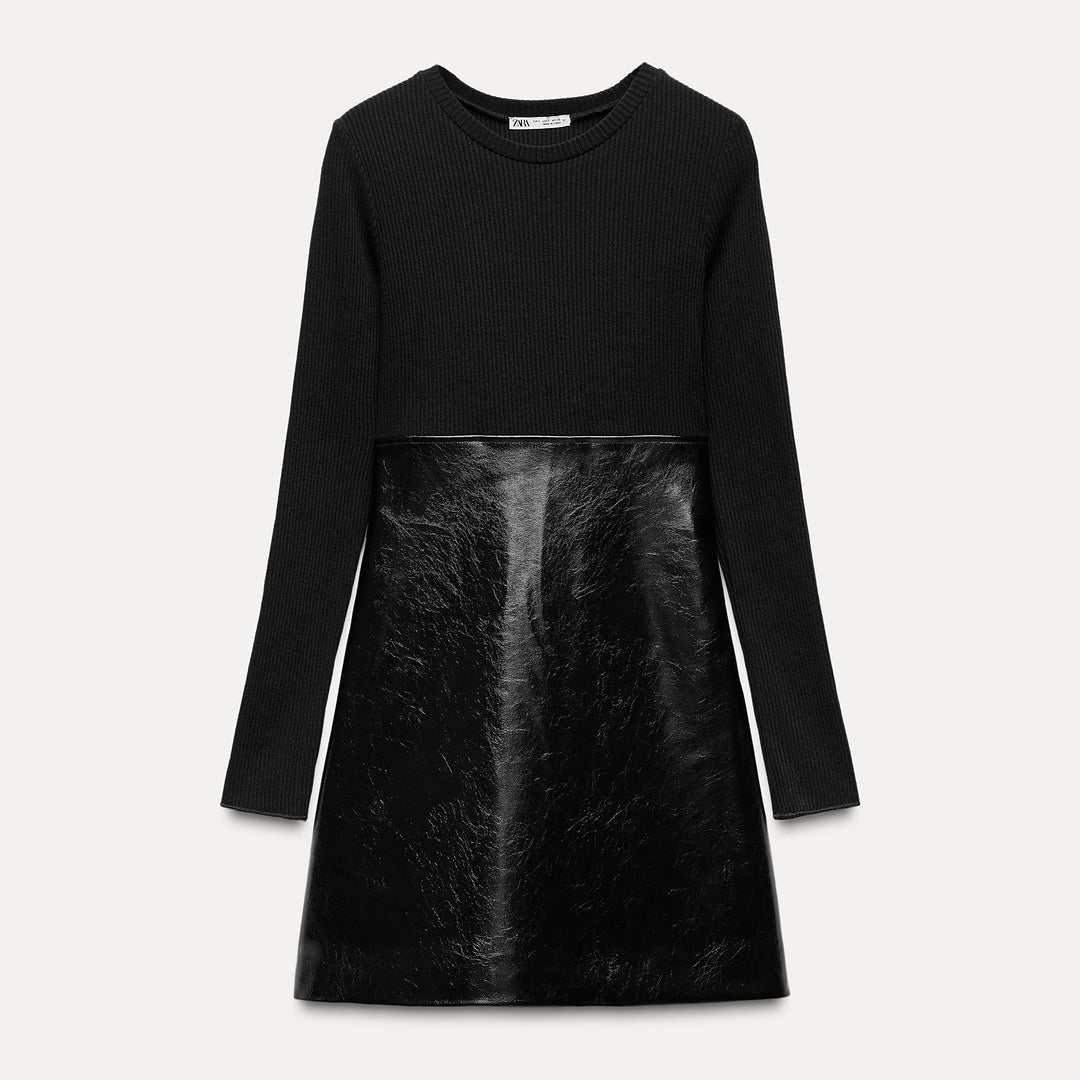 Moudda ZARA - Robe Mini Bimatière Similicuir - Tunisie 1