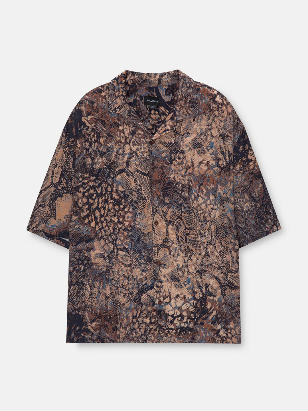 Moudda PULL & BEAR - Chemise Demi-Manches Imprimé Cobra Skin - Tunisie 5