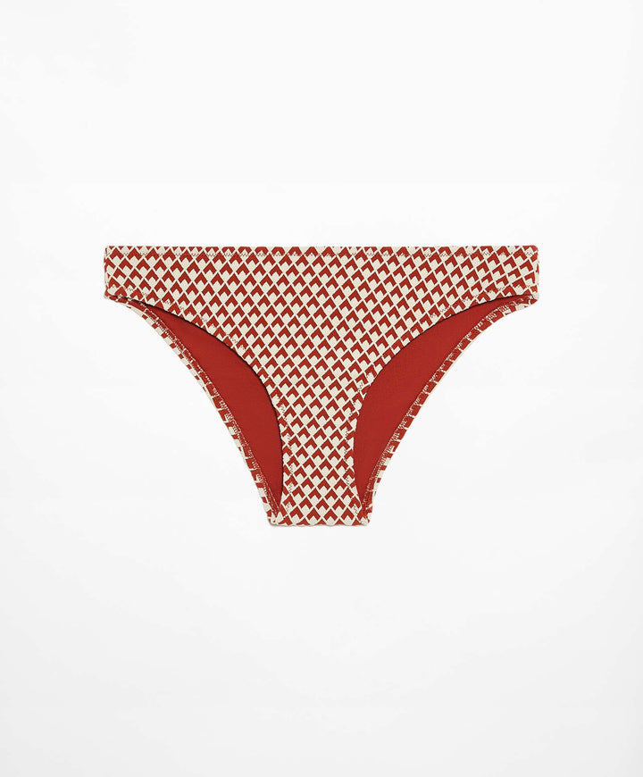 Moudda Oysho - Culotte Classique Jacquard Géométrique Orange - Tunisie 2