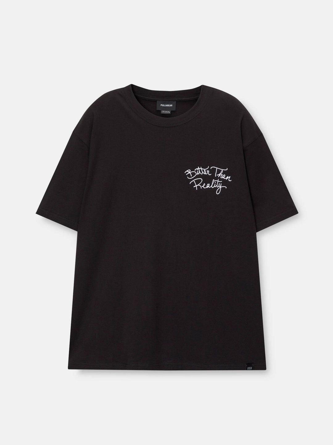 Moudda PULL & BEAR - T-Shirt Demi-Manches Brodé Poitrine - Tunisie 2
