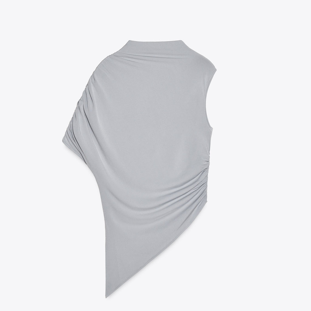 Moudda ZARA - T-Shirt Asymétrique - Drapé Fluide - Tunisie 1