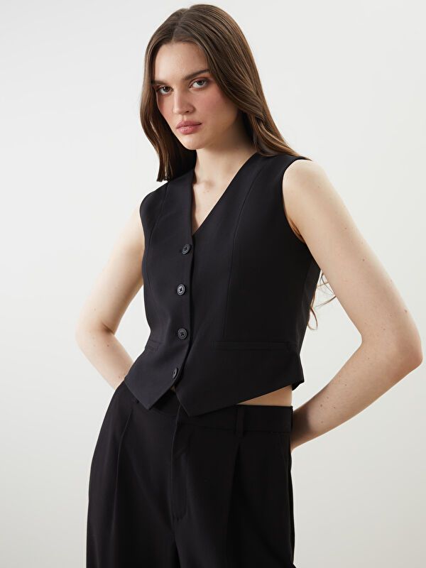 Moudda LC Waikiki - Débardeur tissé Femme Noir - Tunisie 1