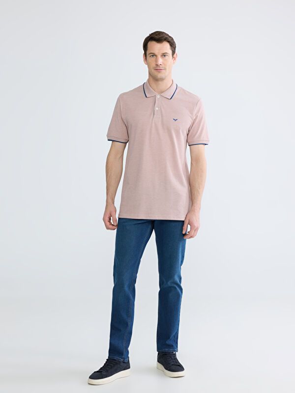 Moudda LC Waikiki - T-shirt col polo basique manches courtes en jersey pour Homme - Tunisie 2