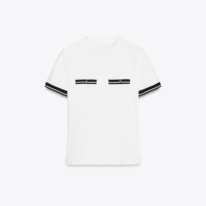 Moudda ZARA - T-Shirt - Coton/Lycra & Détails Contrastés - Tunisie 1