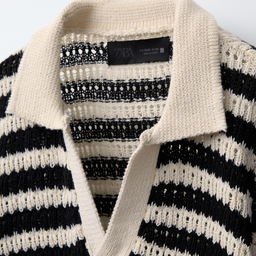 Moudda ZARA - Polo Crochet - Rayures - Tunisie 3