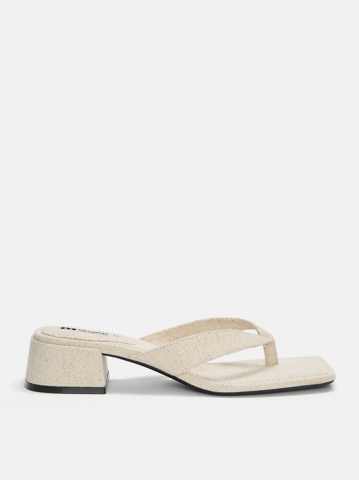 Moudda PULL & BEAR - Sandales à Talon Toe Naturelles Taille 35-36 - Tunisie 1