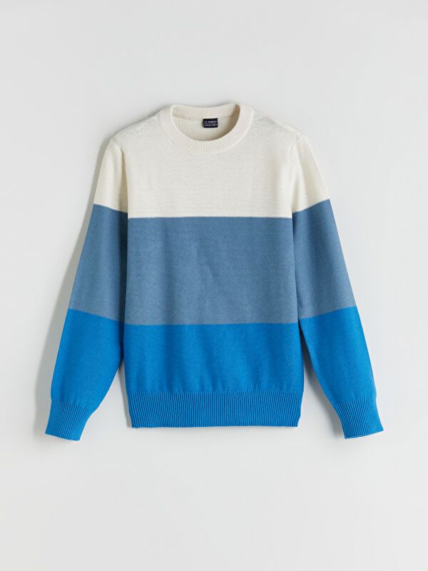 Moudda LC Waikiki - Pull en tricot Garçon Rayures bleues - Tunisie 1