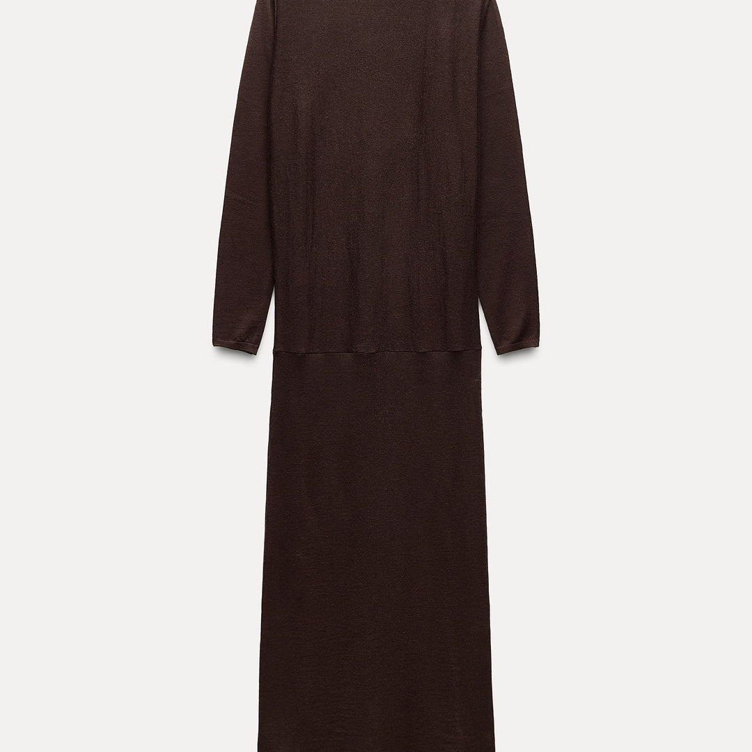 Moudda ZARA - Robe en laine peignée RWS, taille drapée - Tunisie 1