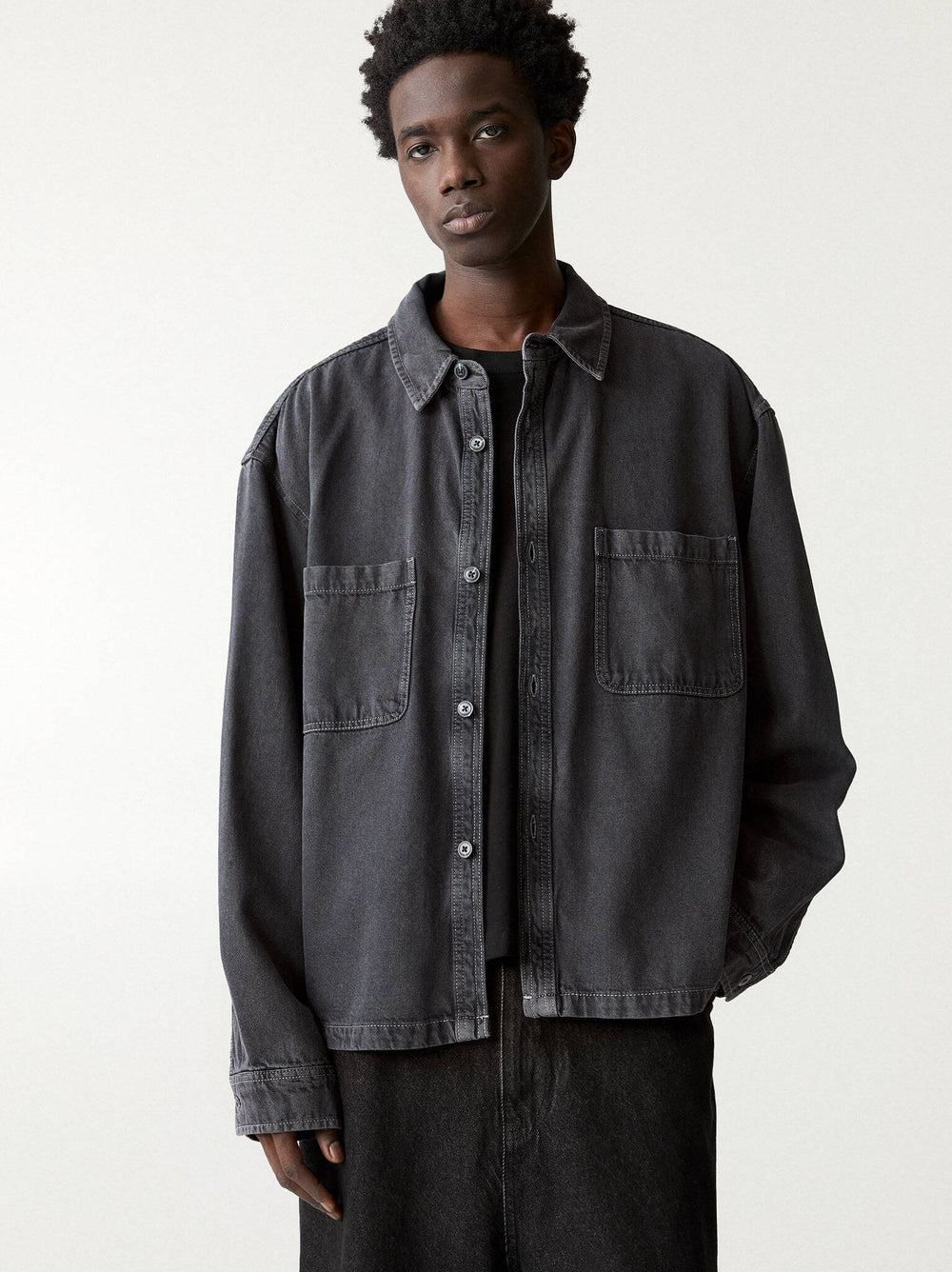 Moudda PULL & BEAR - Veste Twill - Surpiqûre Contrastée - Tunisie 2