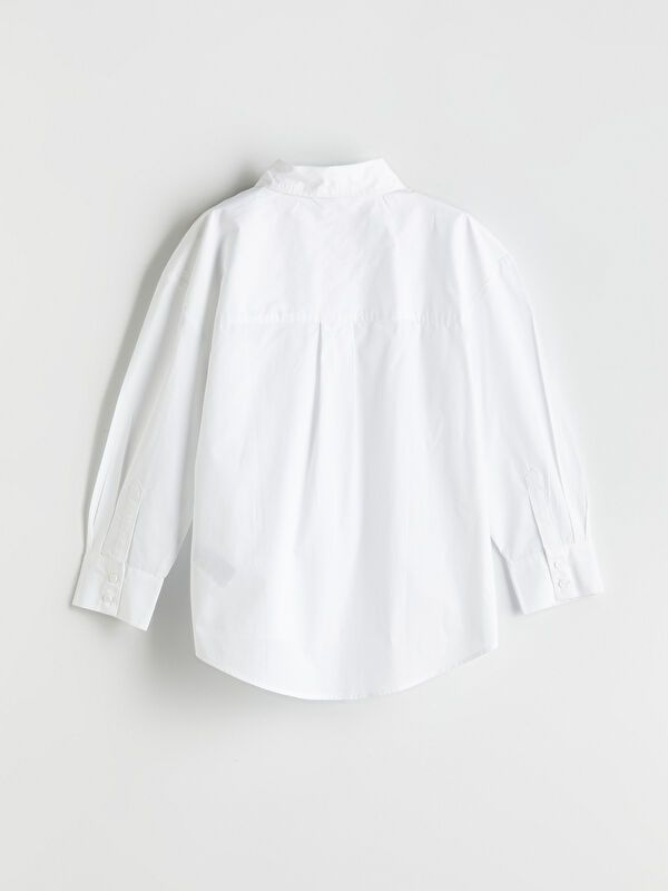 Moudda LC Waikiki - Chemise tissée manches longues Fille Buxe blanc - Tunisie 3