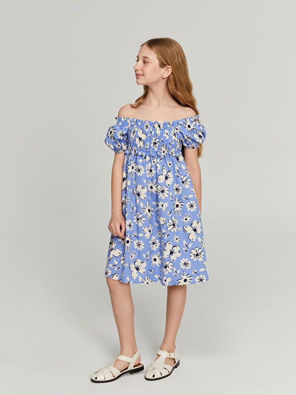 Moudda LC Waikiki - Robe manches courtes en tissu pour Fille - Tunisie 7
