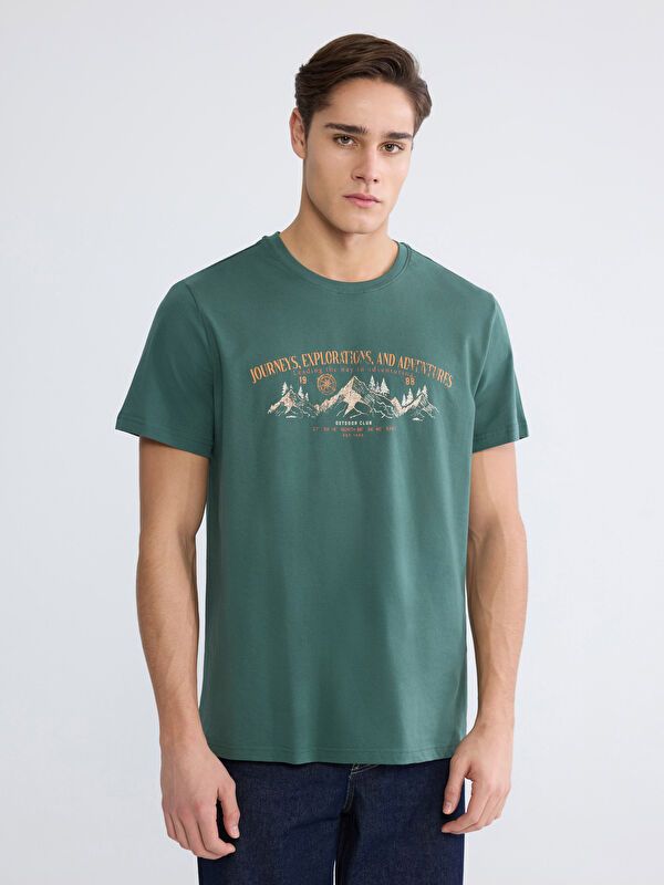 Moudda LC Waikiki - T-shirt imprimé manches courtes en jersey pour Homme - Tunisie 1