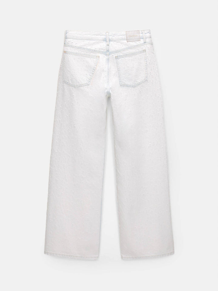 Moudda PULL & BEAR - Pantalon Denim Droit Taille Moyenne Mini Déchiré - Tunisie 8