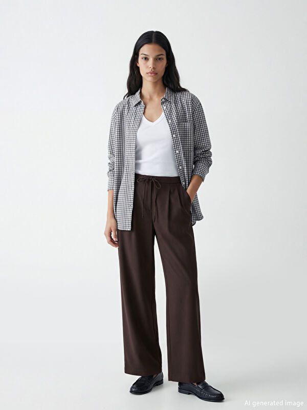 Moudda LC Waikiki - Chemise manches longues en tissu pour Femme - Tunisie 1