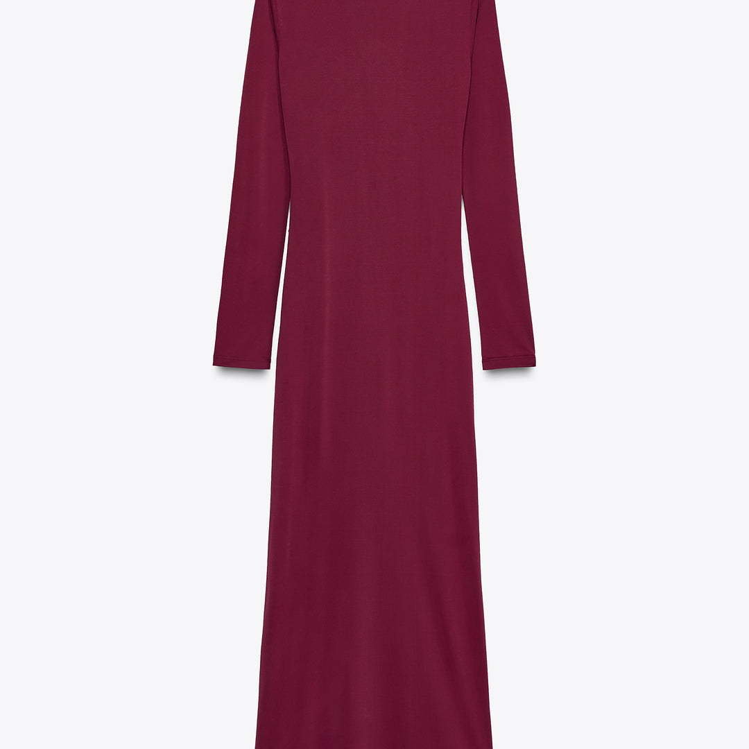 Moudda ZARA - Robe Midi - Col Volcado & Cupro - Tunisie 2