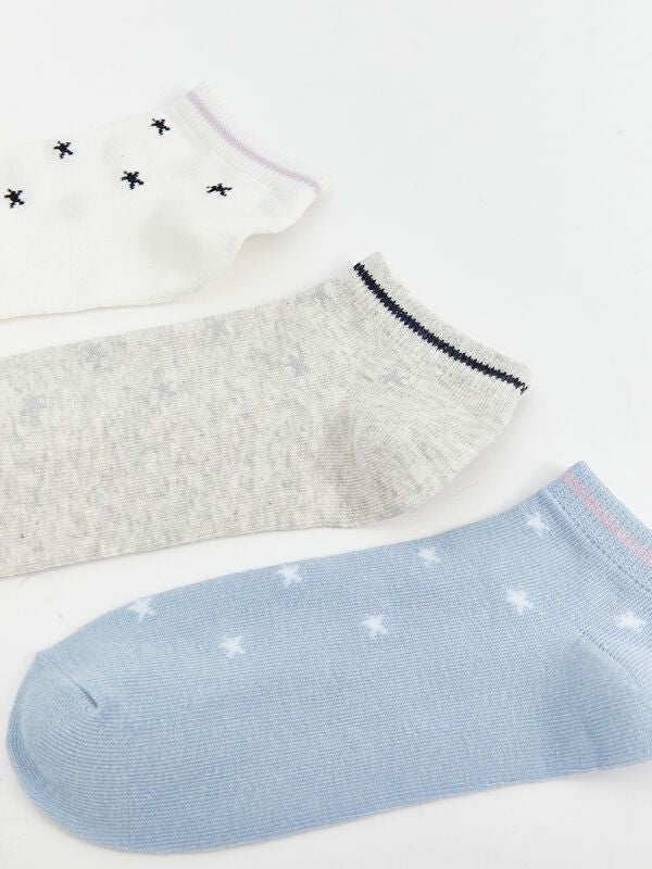 Moudda LC Waikiki - Chaussettes pour sneakers Femme Ecru - Tunisie 2