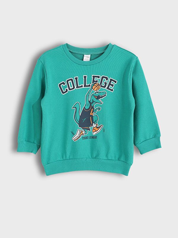 Moudda LC Waikiki - Sweatshirt en jersey Garçon Vert - Tunisie 1