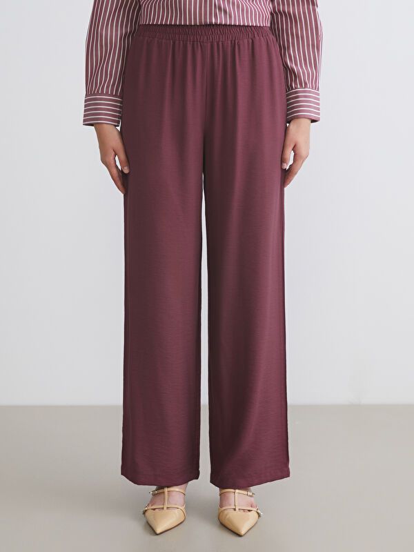 Moudda LC Waikiki - Pantalon tissé fin Femme Prune lumière - Tunisie 2