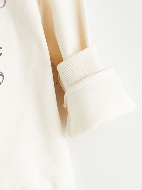 Moudda LC Waikiki - Sweatshirt en jersey Fille Crème - Tunisie 3