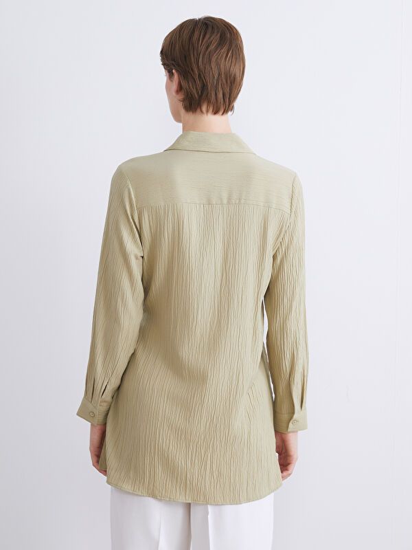 Moudda LC Waikiki - Tunique à manches longues Femme Vert clair - Tunisie 4