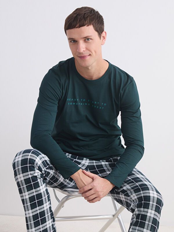 Moudda LC Waikiki - Ensemble pyjama jersey manches longues-pantalon - Tunisie 1