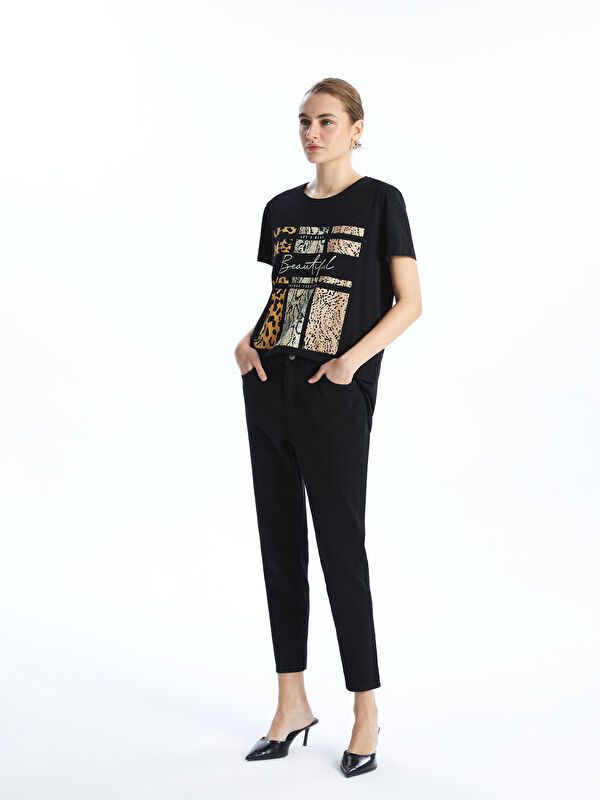 Moudda LC Waikiki - Pantalon tissé denim Femme Noir - Tunisie 1