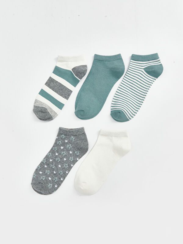 Moudda LC Waikiki - Chaussettes pour sneakers Femme Ecru - Tunisie 1