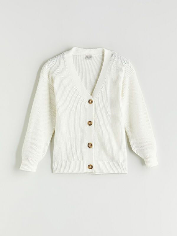 Moudda LC Waikiki - Cardigan en tricot Fille Ecru - Tunisie 1