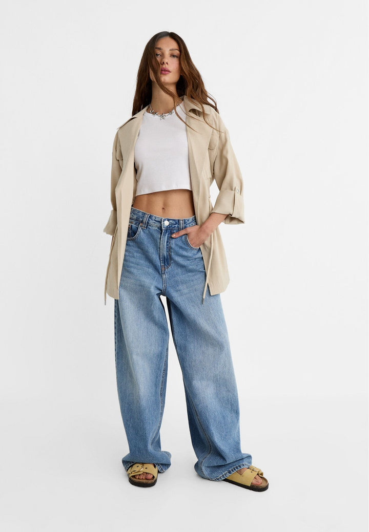 Moudda STRADIVARIUS - Trench Fluide Court - Tunisie 3
