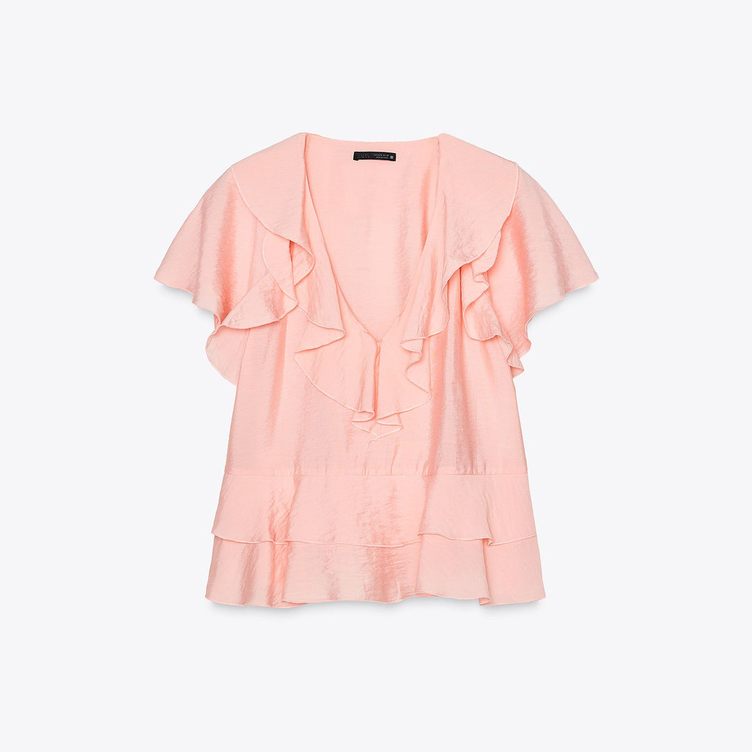 Moudda ZARA - Blouse Volants - Manches Courtes - Tunisie 1