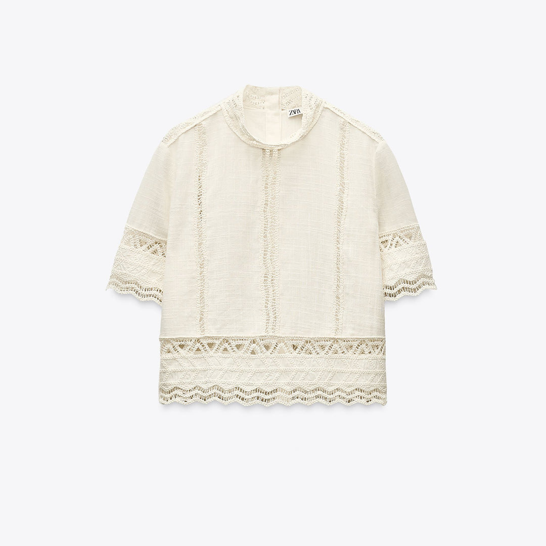 Moudda ZARA - Chemise Crochet - Manches Courtes - Tunisie 1
