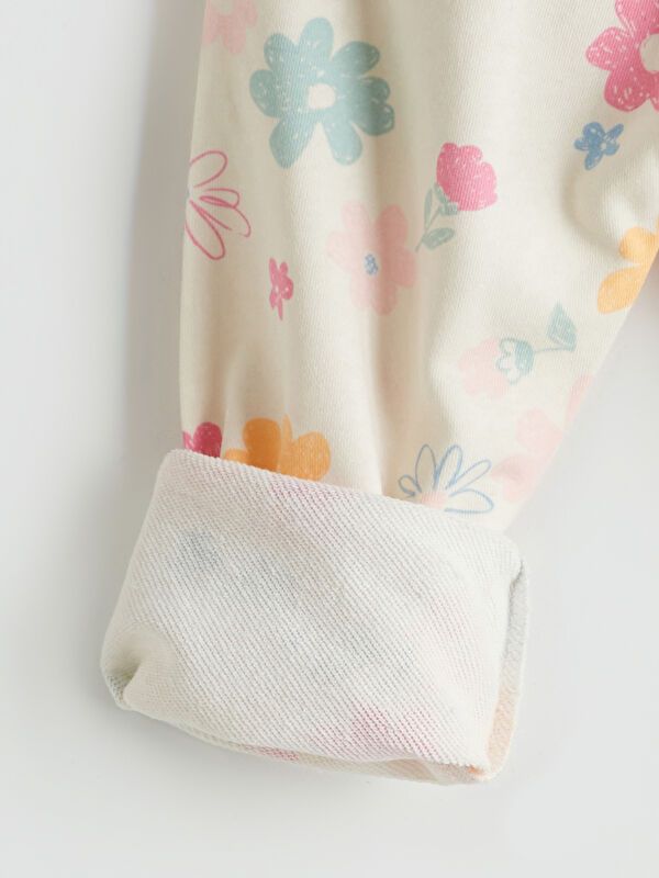 Moudda LC Waikiki - Pantalon en jersey Fille Imprimé écru - Tunisie 3