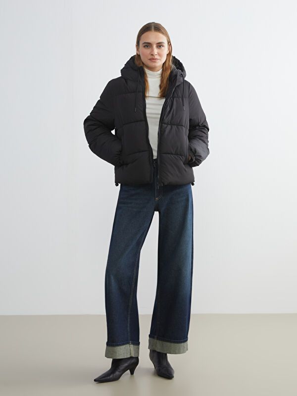 Moudda LC Waikiki - Manteau matelassé en nylon Femme Noir - Tunisie 2