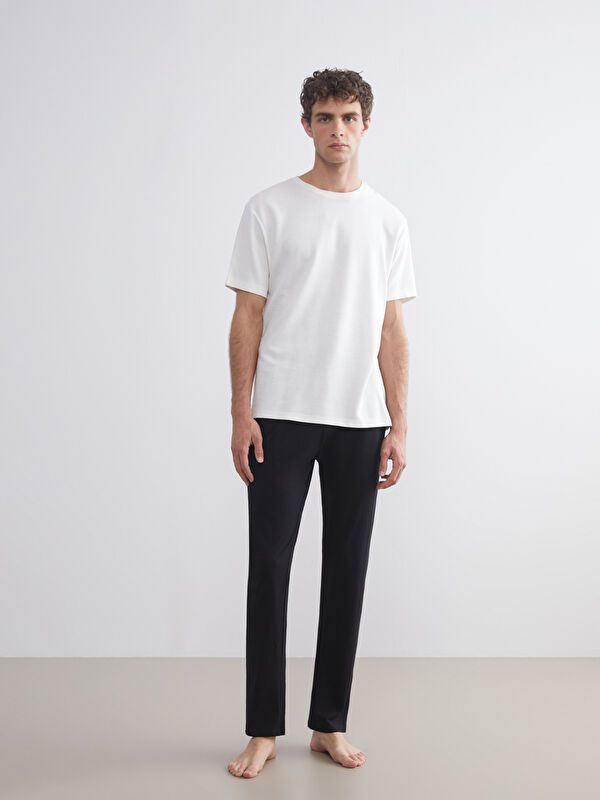 Moudda LC Waikiki - Bas pyjama jersey long Homme Noir - Tunisie 1