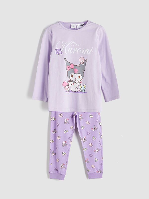 Moudda LC Waikiki - Pyjama en jersey manches longues moyen Fille Lilas - Tunisie 1