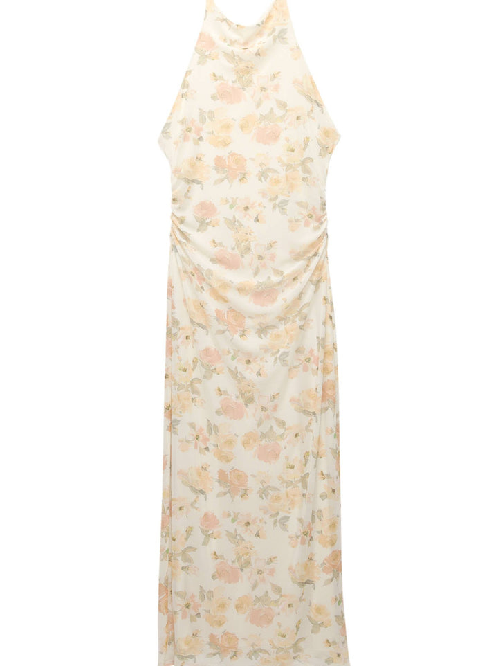 Moudda PULL & BEAR - Robe Midi Imprimée - Fleur & Pièce Poitrine - Tunisie 1
