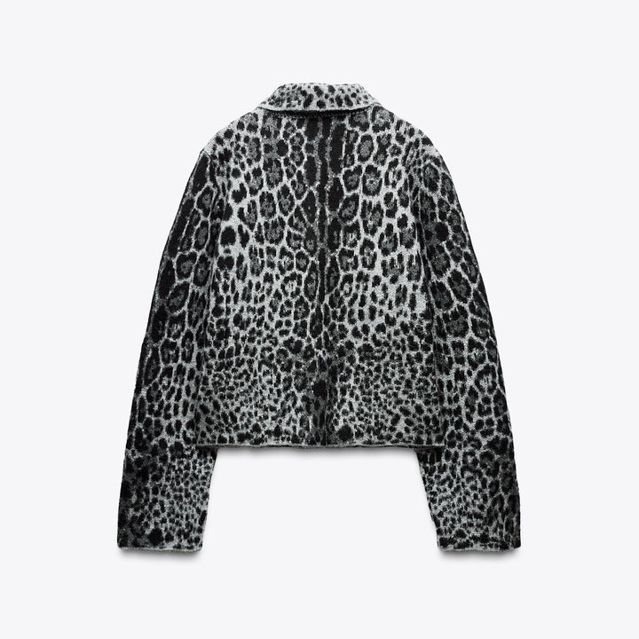 Moudda ZARA - Veste Jacquard - Imprimé Animal, Col & Poches - Tunisie 2