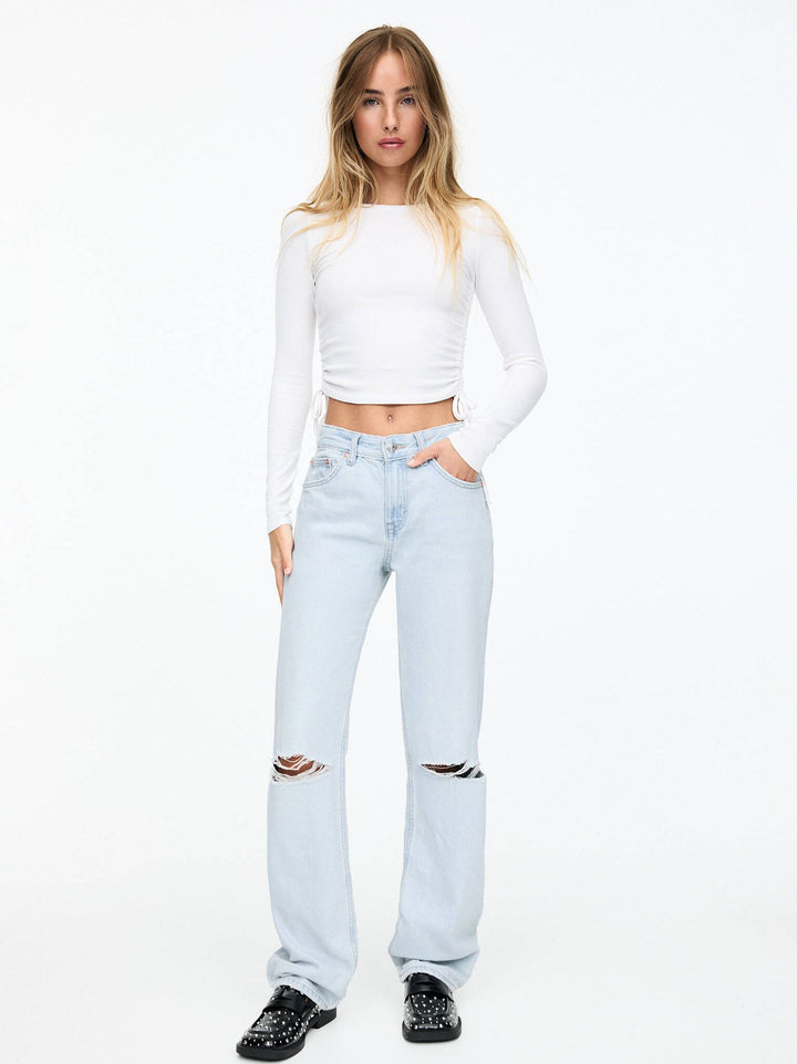 Moudda PULL & BEAR - Pantalon Droit Taille Moyenne - Tunisie 4