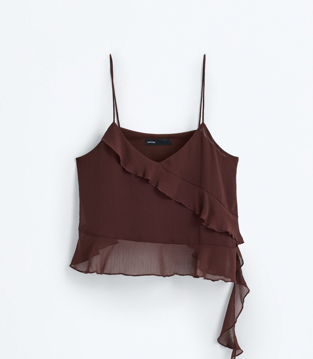 Moudda Lefties - Top Bretelles - Ruffles Chiffon Bohémien Romantique - Tunisie 1