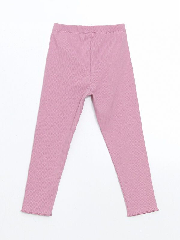 Moudda LC Waikiki - T-shirt jersey stretch basique Fille Rose terne - Tunisie 2