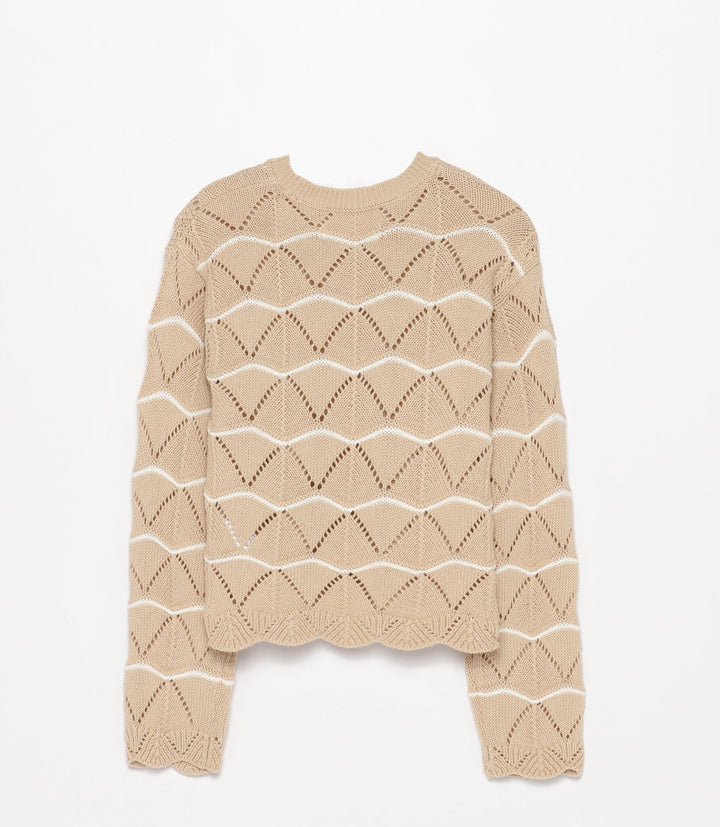 Moudda Lefties - Pull Dentelle - Rayures Fille - Tunisie 3