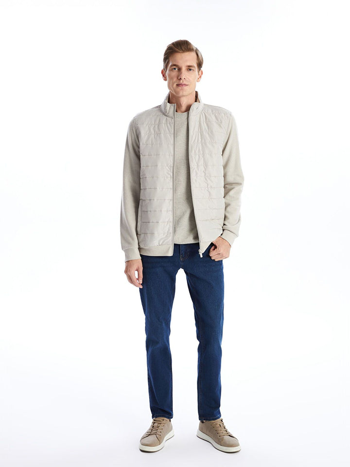 Moudda LC Waikiki - Cardigan jersey basique Homme Beige - Tunisie 2