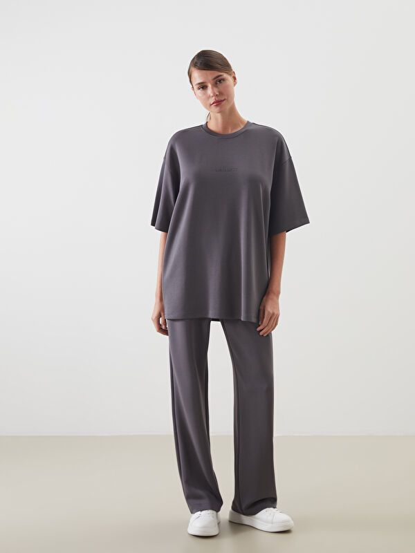 Moudda LC Waikiki - Pantalon en jersey Femme Gris foncé - Tunisie 1