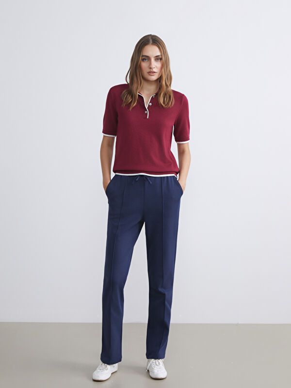 Moudda LC Waikiki - Pantalon jersey Femme Bleu marine foncé - Tunisie 1